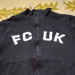 French Connection Black Zip Up Sweater